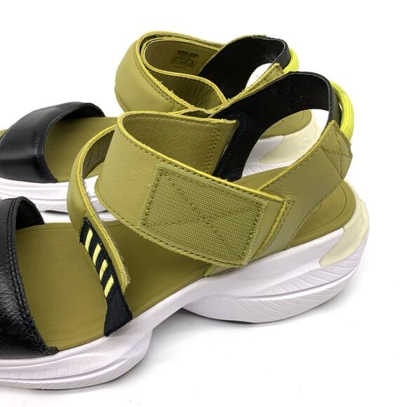 SOREL Explorer Blitz Stride Sandals Olive Green Black White 9 - Picture 3 of 12